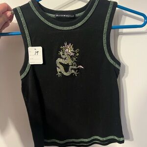 Brandy Melville dragon tank top